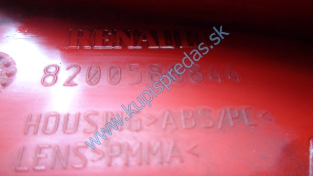 pravé zadné svetlo na renault clio 3 kombi, 8200586844